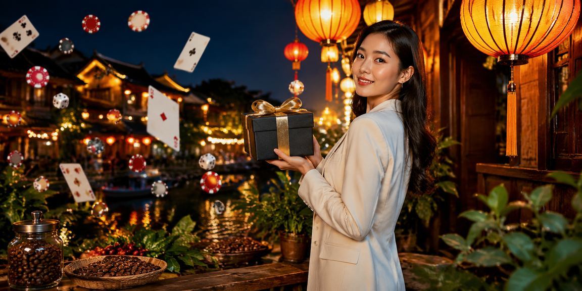 Người chơi tại Hội An ngồi quán cà phê xem kết quả rút tiền từ ứng dụng cá cược